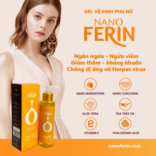 nanoferin - gel ve sinh phu nu - ngan ngua - ngua viem - chong di ung